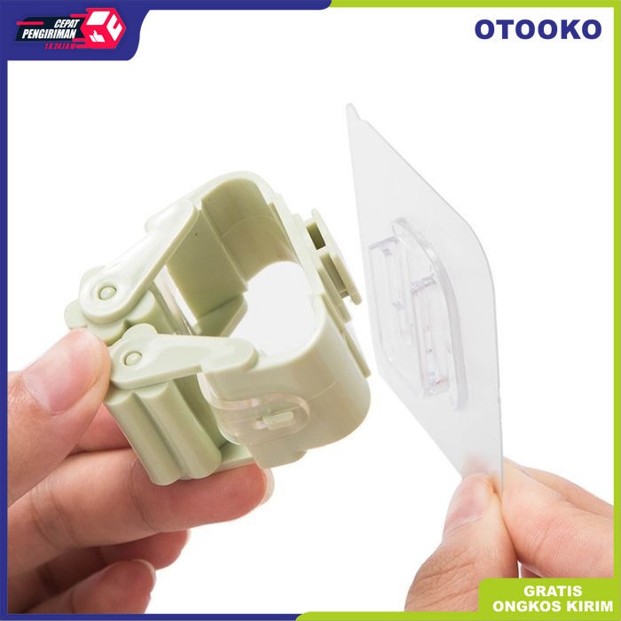 Magic Hook Gantungan Hook Holder sapu alat pel Tiang Dinding 1Pcs