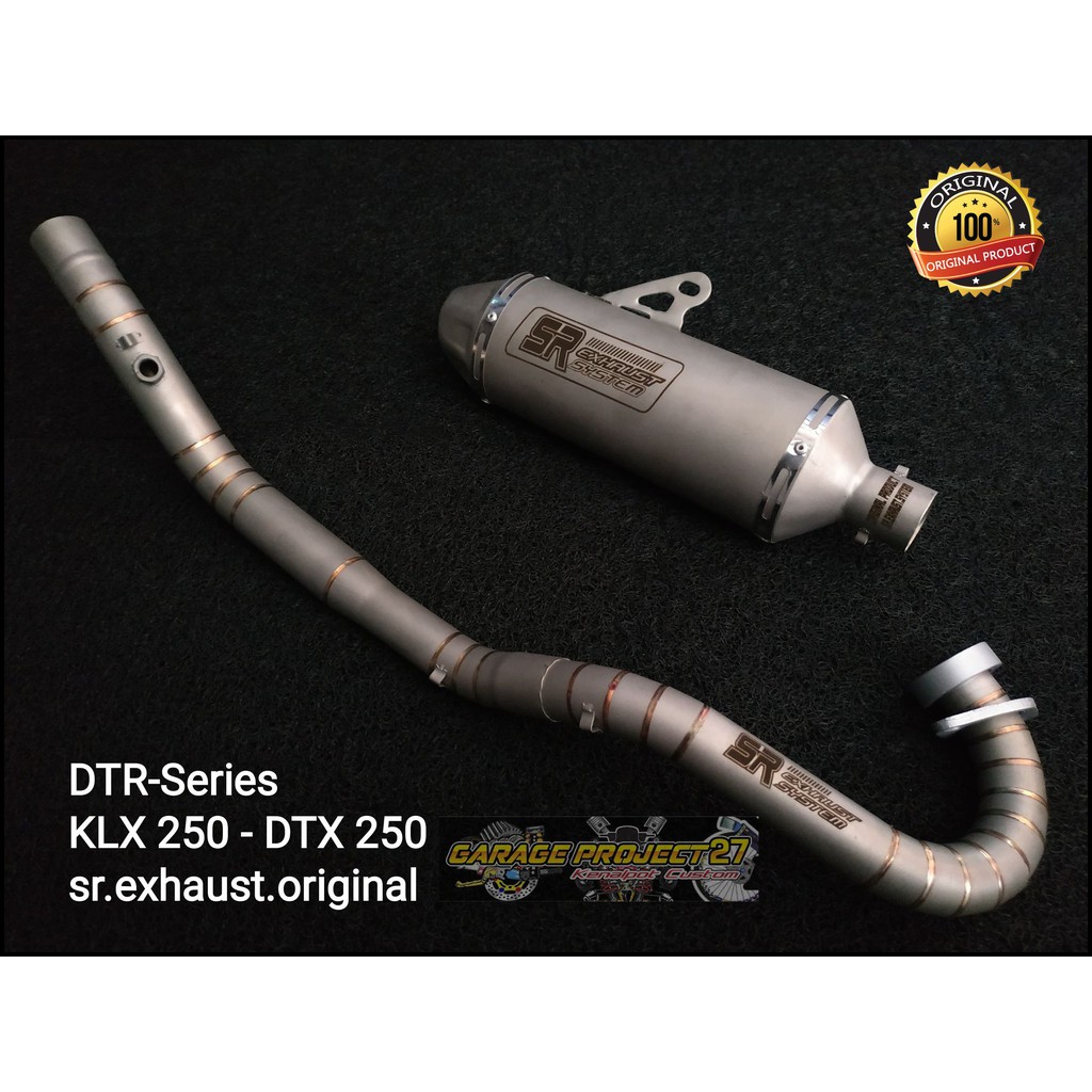 KNALPOT KLX250 - KLX230 - DTX 250  ORIGINAL PRODUCK SR EXHAUST - DTR-Series