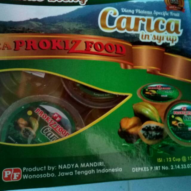 

Produsen manisan buah carica..asli Dieng Wonosobo