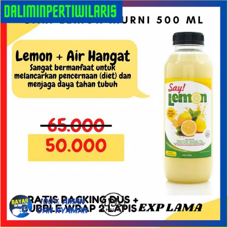 

BISA COD Sari Lemon Jus Lemon Murni Alami 500ml Perasan Air Lemon Fresh Tanpa Pengawet Untuk Diet