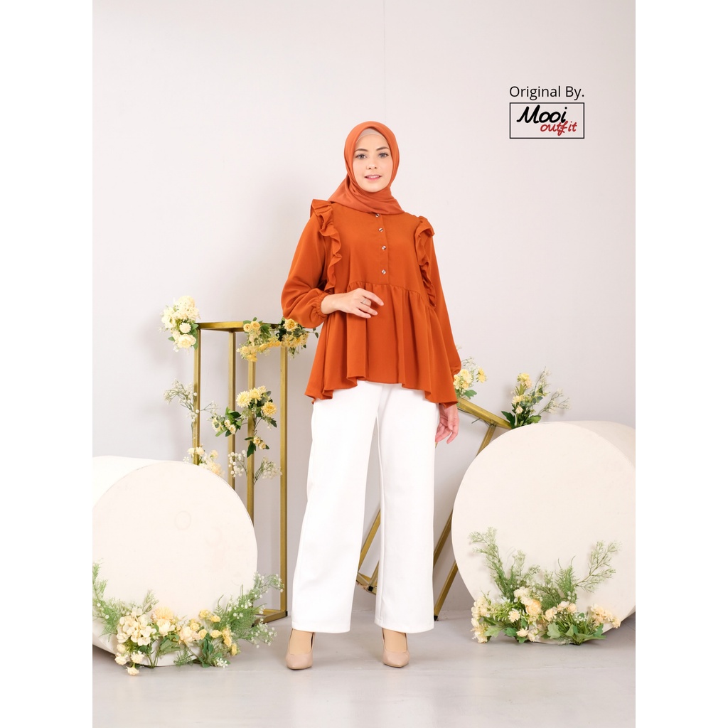 Blouse Shaura / Blus Wanita Jumbo / Blouse Wanita Jumbo Ld 120 / Baju Atasan Wanita Kekinian