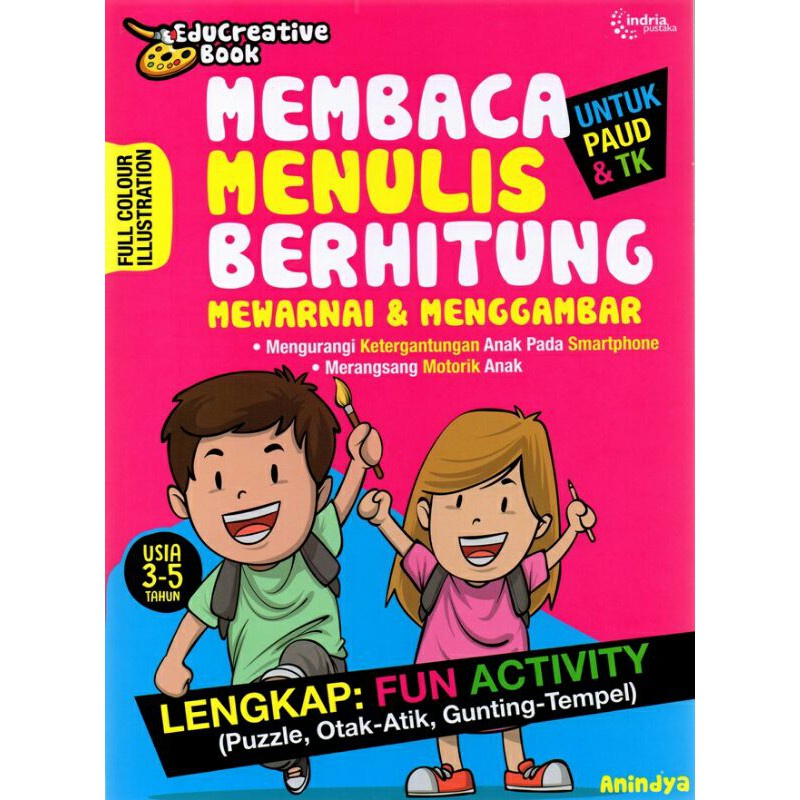 BUKU ANAK MEMBACA MENULIS BERHITUNG MEWARNAI DAN MENGGAMBAR