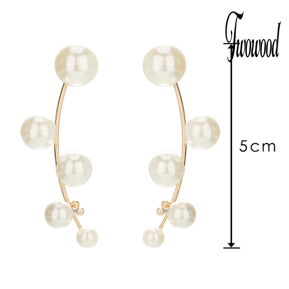 Anting Stud Mutiara Imitasi Untuk Wanita