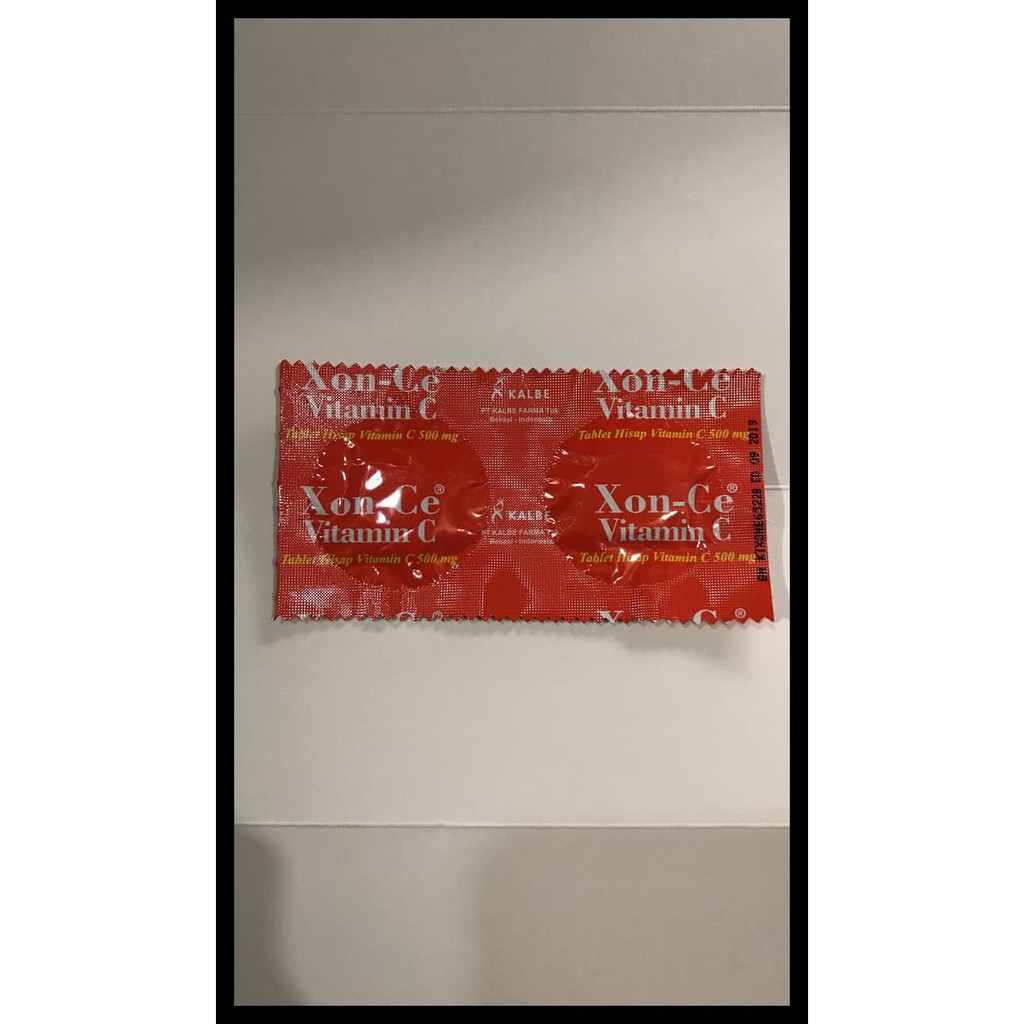 Xonce Xon-ce Xon Ce Vitamin C 500 mg 500mg 10 Strip Pak Dus Vitamicin