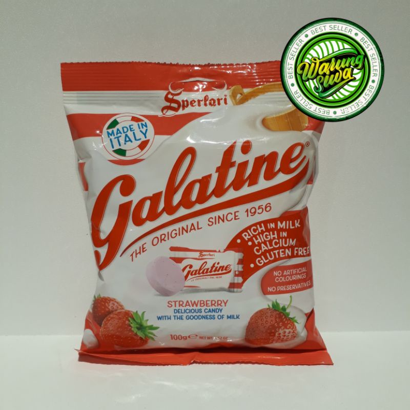 

permen galatine candy strawberry 100gr