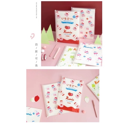 

lkjj KOMIO FRUITY MILK DRINK - A5/B5 LOOSE LEAF NOTEBOOK