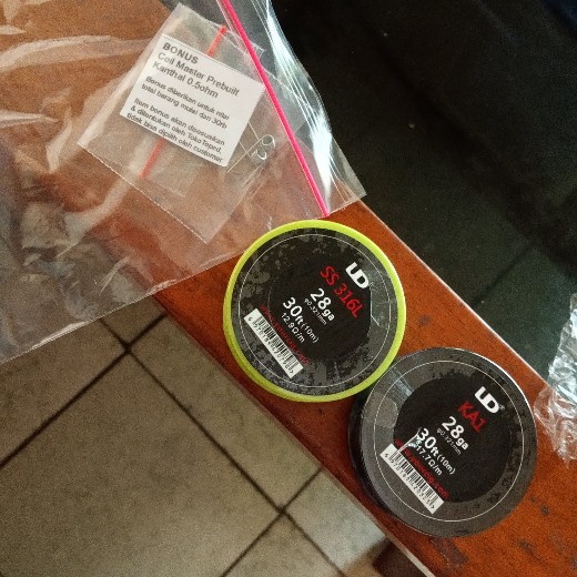 Authentic Ud Stainless Steel Wire 28 Awg | 0.3mm | Kawat Coil Rda | Ss