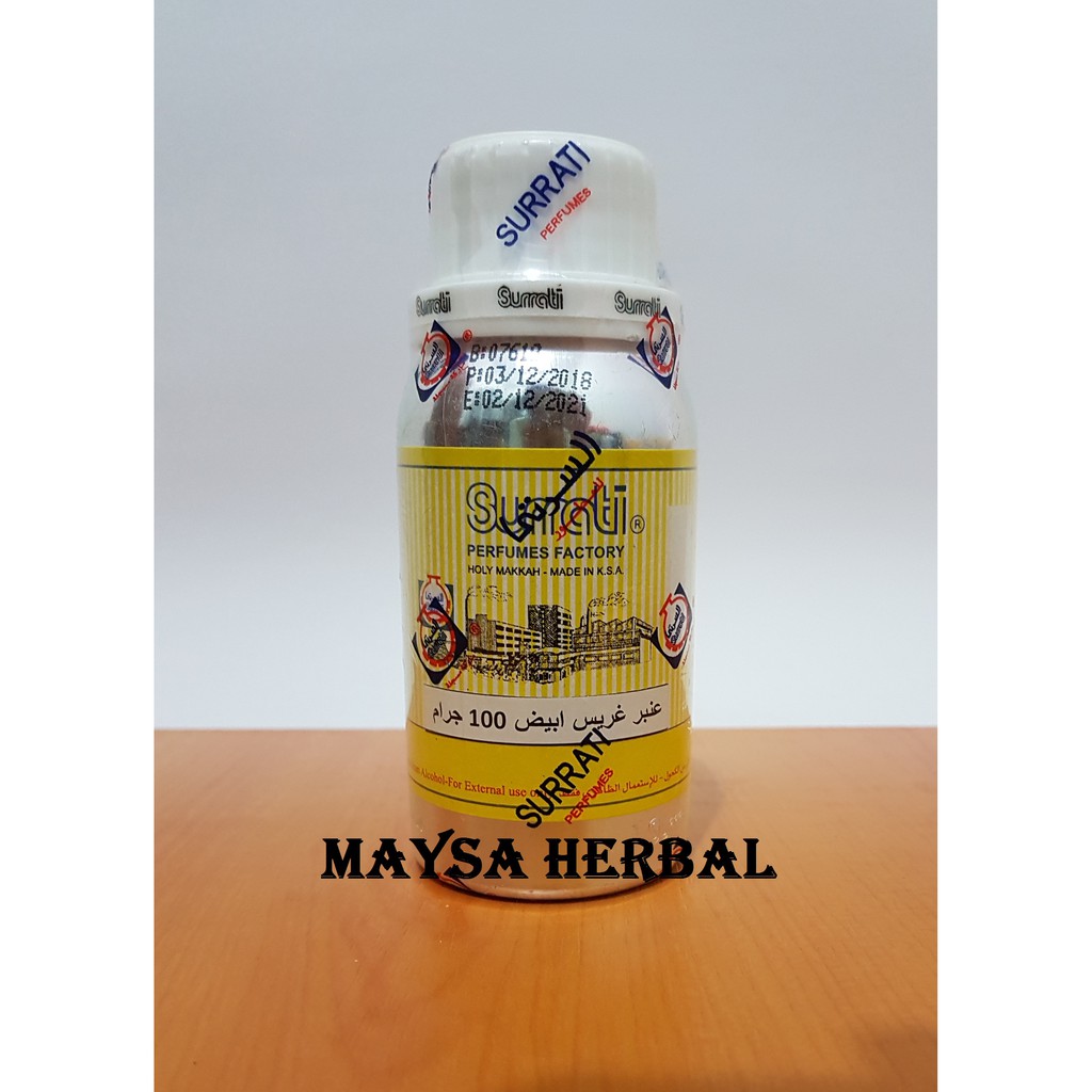 Amber Greese White by Surrati | 100 gr | Anbargris Abyad | Ambergris | Asli