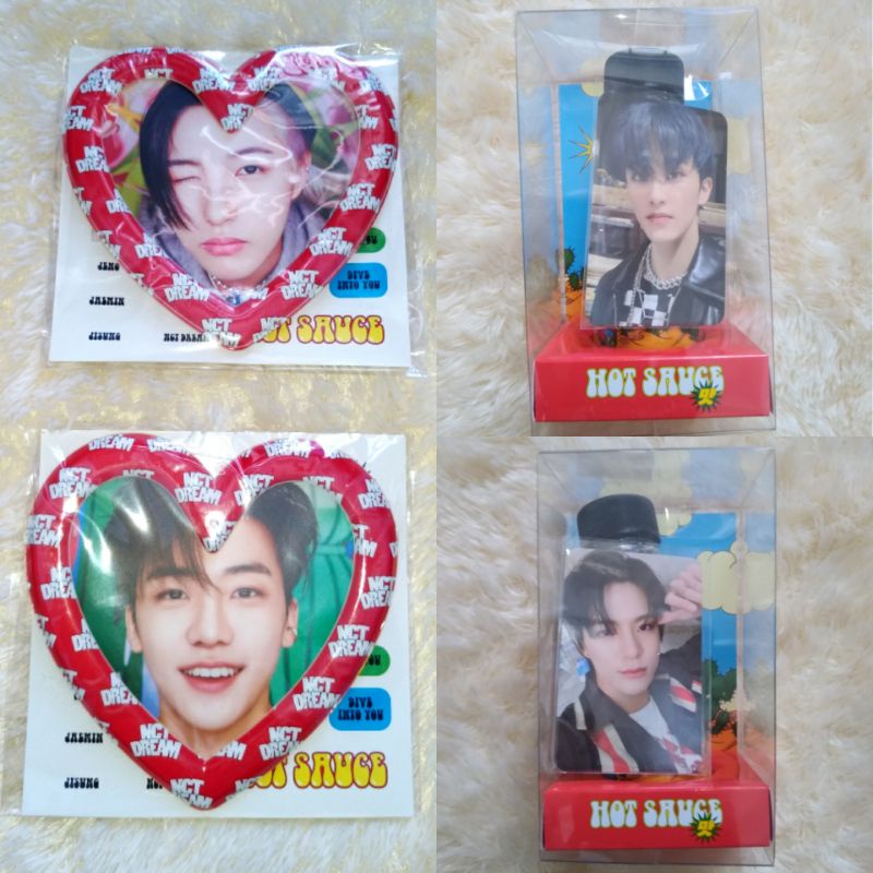 NCT DREAM HOT SAUCE MD PHOTO STAND BOTTLE KEYRING RENJUN MARK JAEMIN JENO PHOTOCARD PC