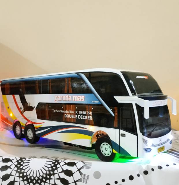 Miniatur Bus bis GARUDA MAS DD LAMPU