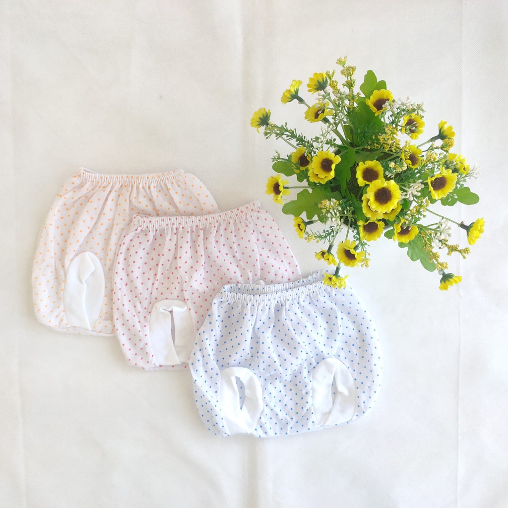 12 pcs Celana Pop Bayi motif Bintik Newborn harga murah