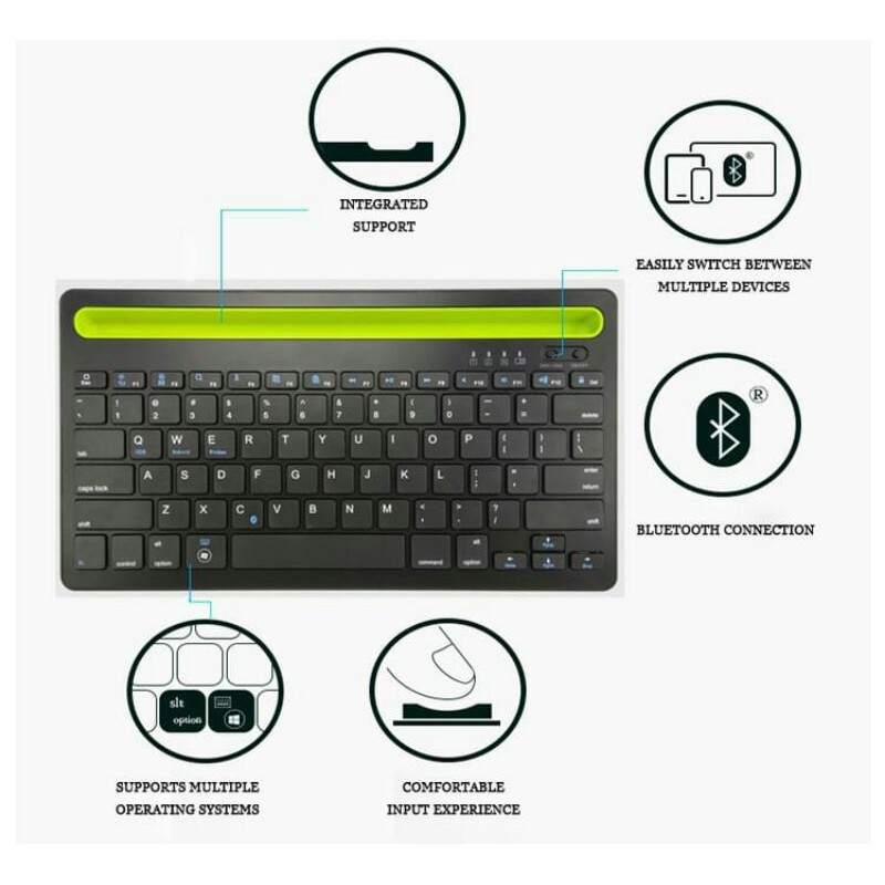 Keyboard wireless bluetooth untuk hp atau tablet