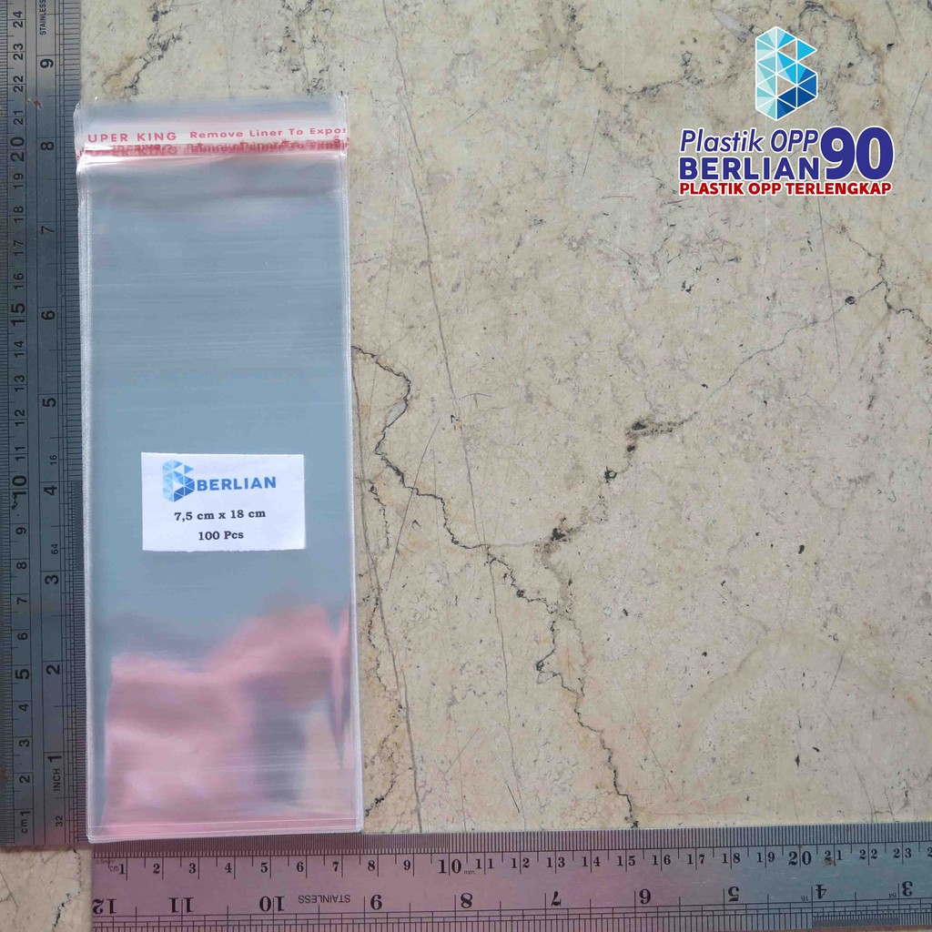 

Plastik OPP 7,5 X 18 CM 20 MIC 100LBR Lem Atau Seal