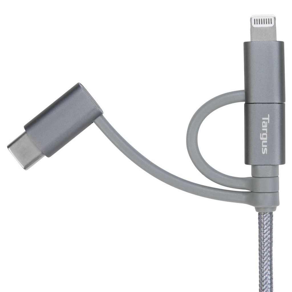 Kabel Data Targus ACC1011 3 in 1 USB A to Micro Usb USB-C Lightning