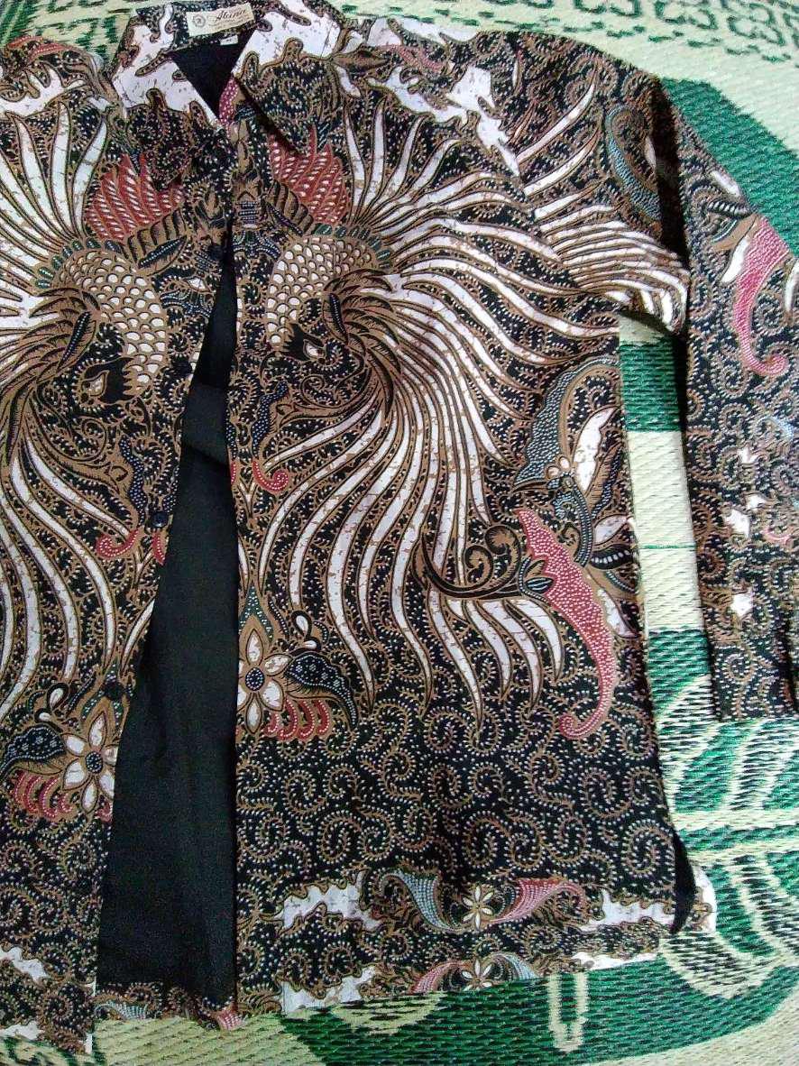 Batik Solo Pria Lengan Panjang Lapis Furing Baju Batik Pria Modern Produksi Batik Aluna Gba 013
