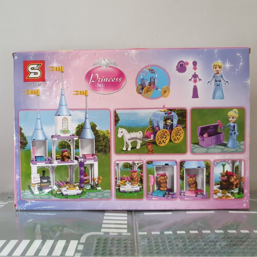 gratis SY845 Disney Princess Cinderella kereta kuda SY 845 lego compatible