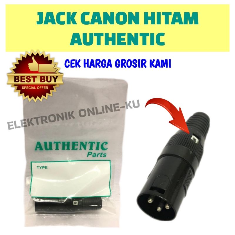 JACK CANON AUTHENTIC HITAM PAKAI NOMER......