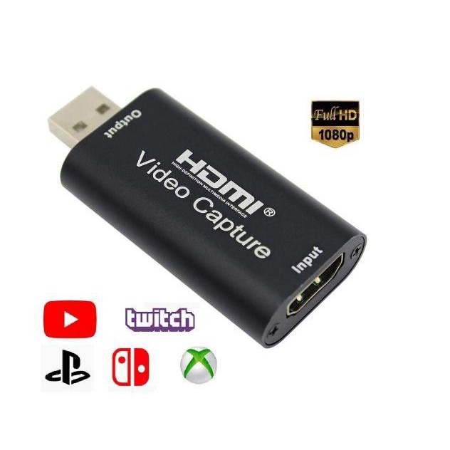 Video Capture HDMI USB Card Streaming Untuk PS4 Game Youtube Recording