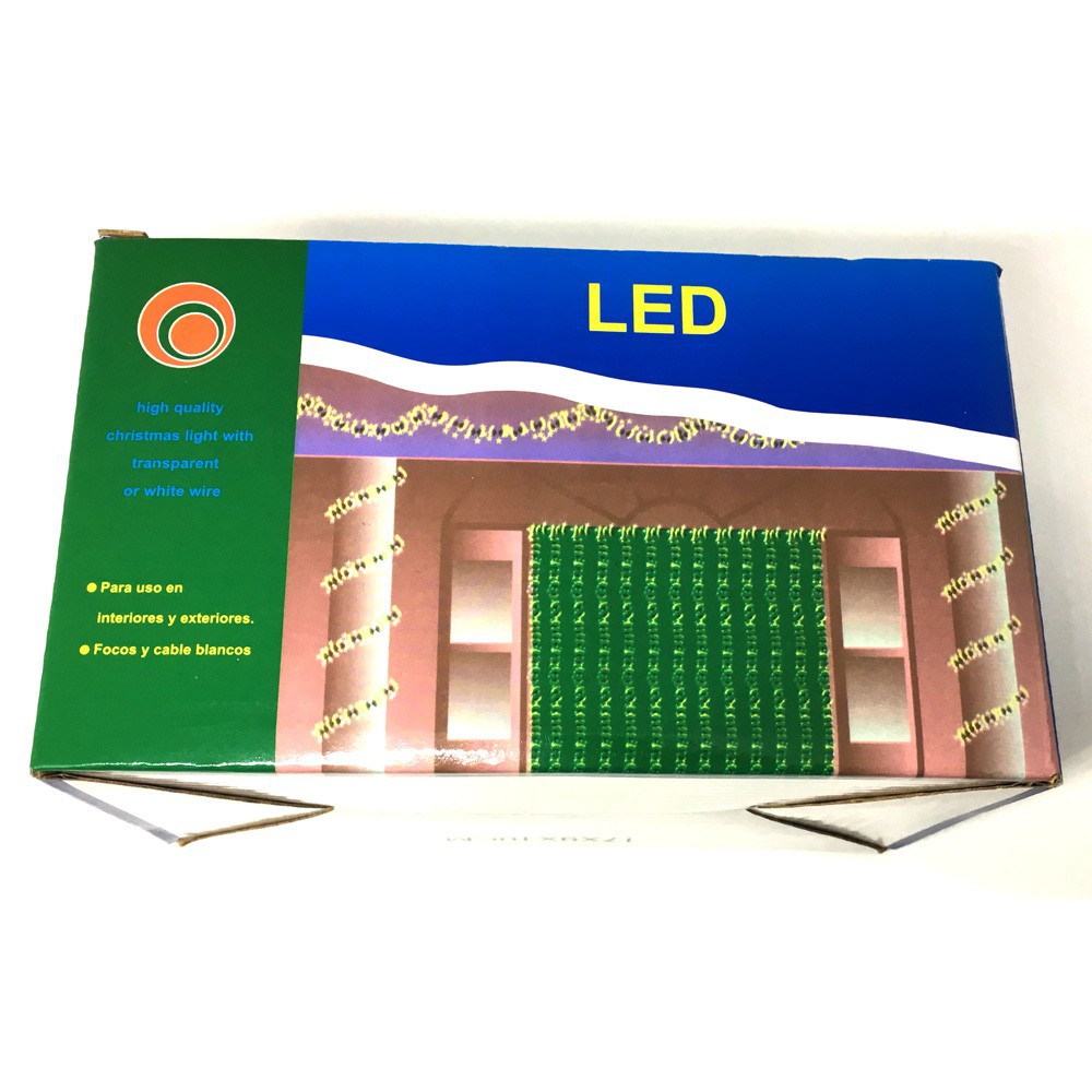 G1 TaffLED Lampu Gorden Dekorasi Wedding Fairy Light 3x3Meter 300 LED 300L Putih Tirai Hias Kamar