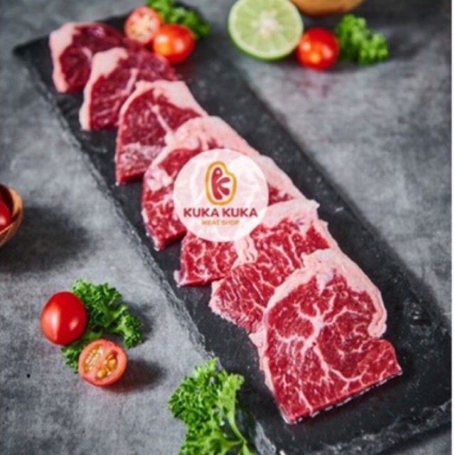 

US Angus Prime Mb 4-5 Wagyu Beef Harami Yakiniku Cut 250gr