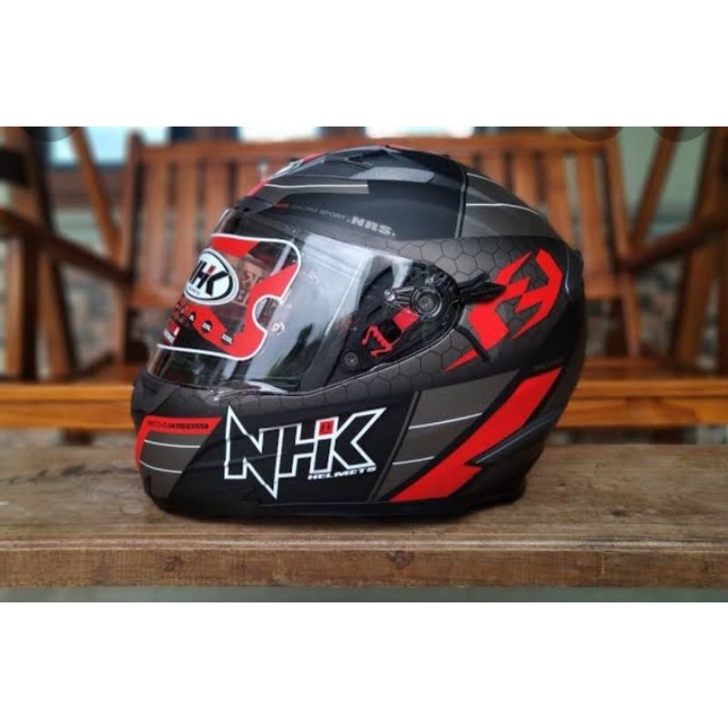 helm NHK rx9 black red dop visor clier