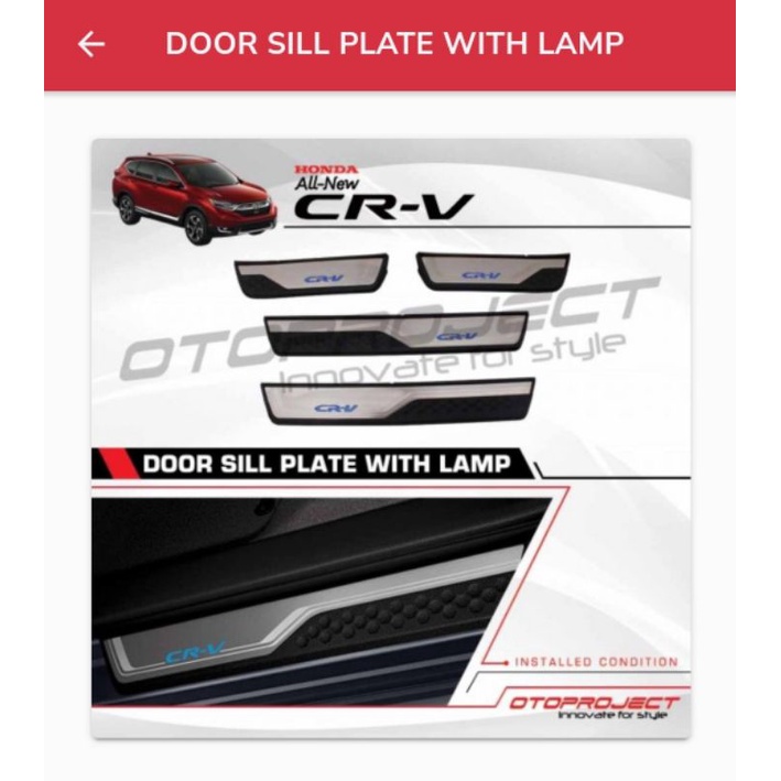 SILLPLATE SAMPING HONDA CRV TURBO LAMPU