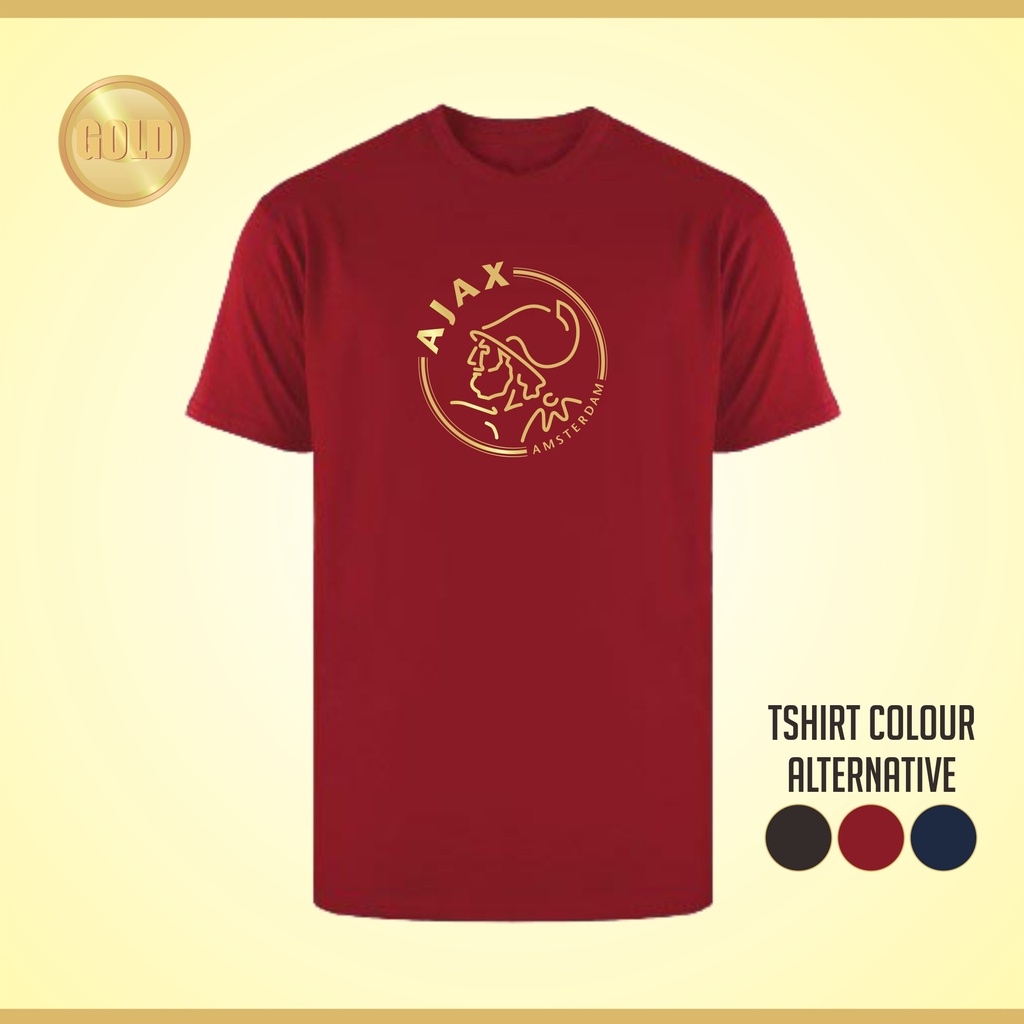 Kaos Fans Ajax Amsterdam Sablon Emas