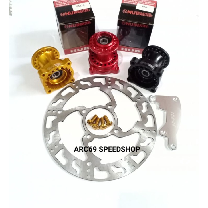 Paket Tromol Nui Becak Honda / Yamaha + Baut,Disc Dan Breket Beat & Mio Harga sepaket