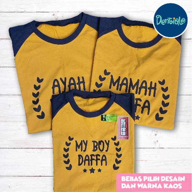 BAJU SABLON  NAMA KAOS  COUPLE  BAJU COUPLE  KELUARGA  