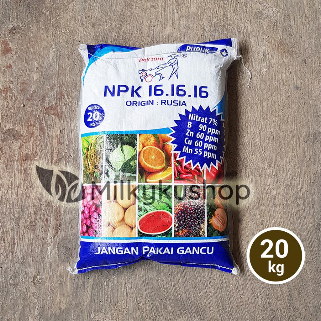 PUPUK PAK TANI NPK 16 16 16 ISI 20 KG KEMASAN PABRIK VIA CARGO