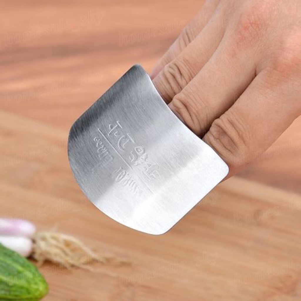 MurmerOfficial Pelindung Pengaman Jari Tangan Iris Pisau Potong Sayur Stainless Steel R708