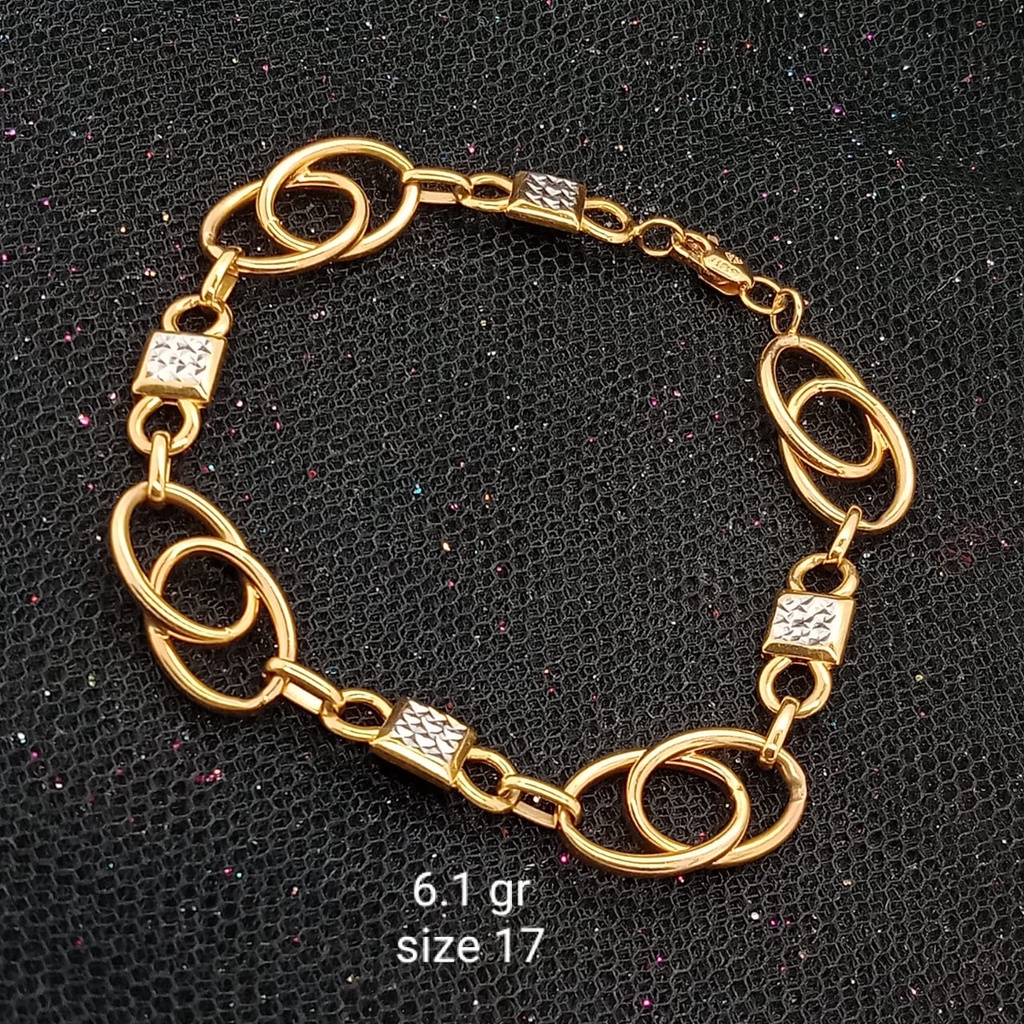 Gelang Emas 17K - 6.1 gr Kadar 750 - 299