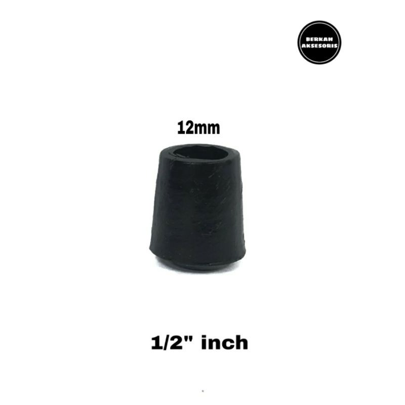 Kaki Karet Pipa untuk Alas Kursi dan Meja 12mm