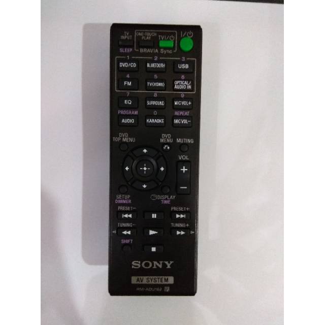REMOT REMOTE SONY HOME THEATER RM-ADU162 UNTUK DAV-DZ350 DAV-EZ650 DAV-DZ950 ORI ORIGINAL ASLI