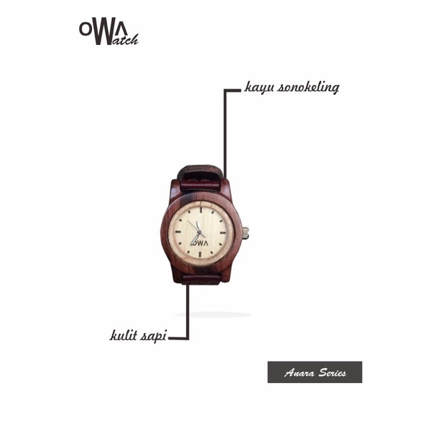 owa anara - jam tangan wanita - jam tangan analog - kado unik - jam tangan couple - kado jam tangan 