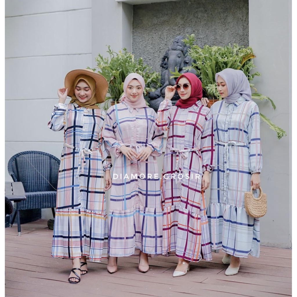 Promo Terbatas - Amody Maxi Dress Diamore.Grosir