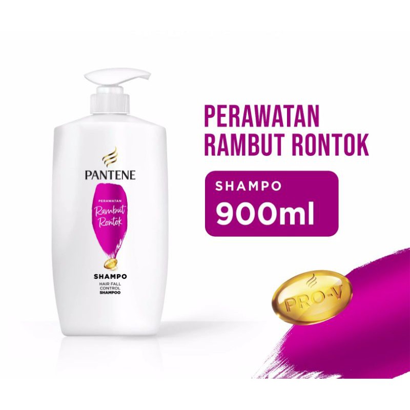 Shampo PANTENE 900 ml HAIR FALL CONTROL Shampoo Perawatan Rambut Rontok 900ml