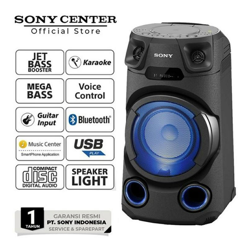 SPEAKER SONY MHC-V13 HIGH POWER AUDIO SYSTEM BLUETOOTH - V13D