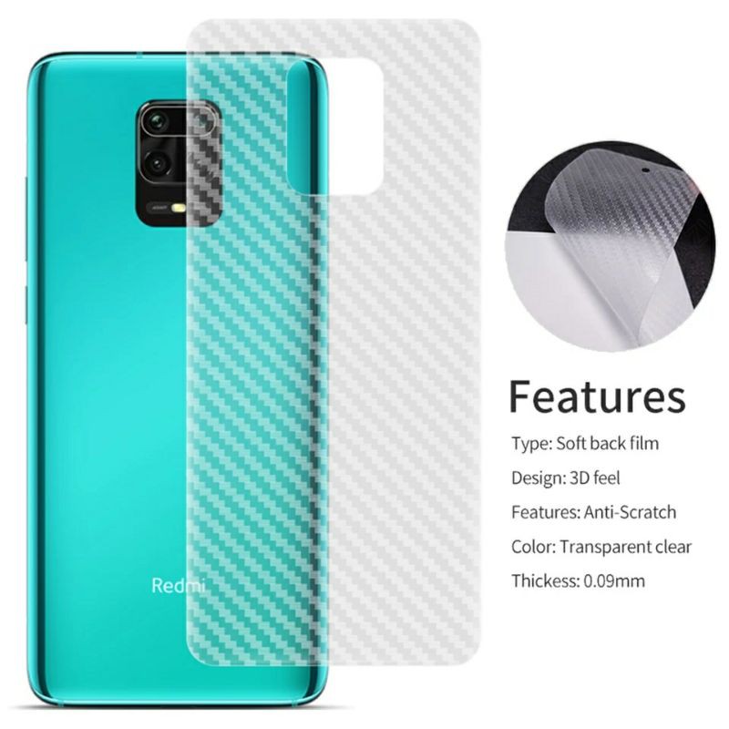 4IN1- Tempered Glass Tg Anti Gores Kaca Full Layar Kamera Xiaomi Redmi Note 9 Screen Protector