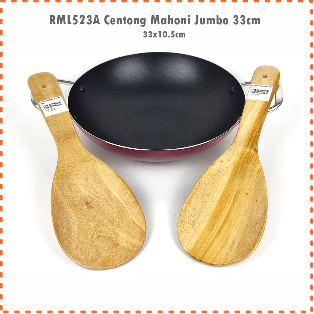 Centong Nasi Kayu Mahoni &amp; Sonokeling  22cm, 25cm &amp; Jumbo 33cm