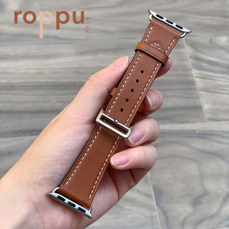 Roppu Premium Barénia Leather Single Tour Strap for Apple Watch