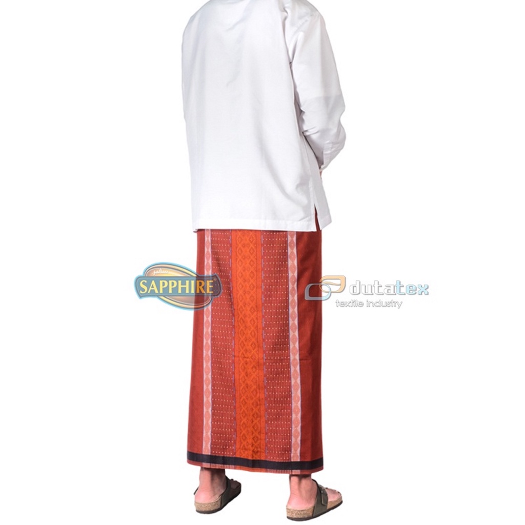 Sarung Sapphire Motif PWD Polos Warna Dobby Sarung Sholat Pria Laki Laki Dewasa ORI Shapire