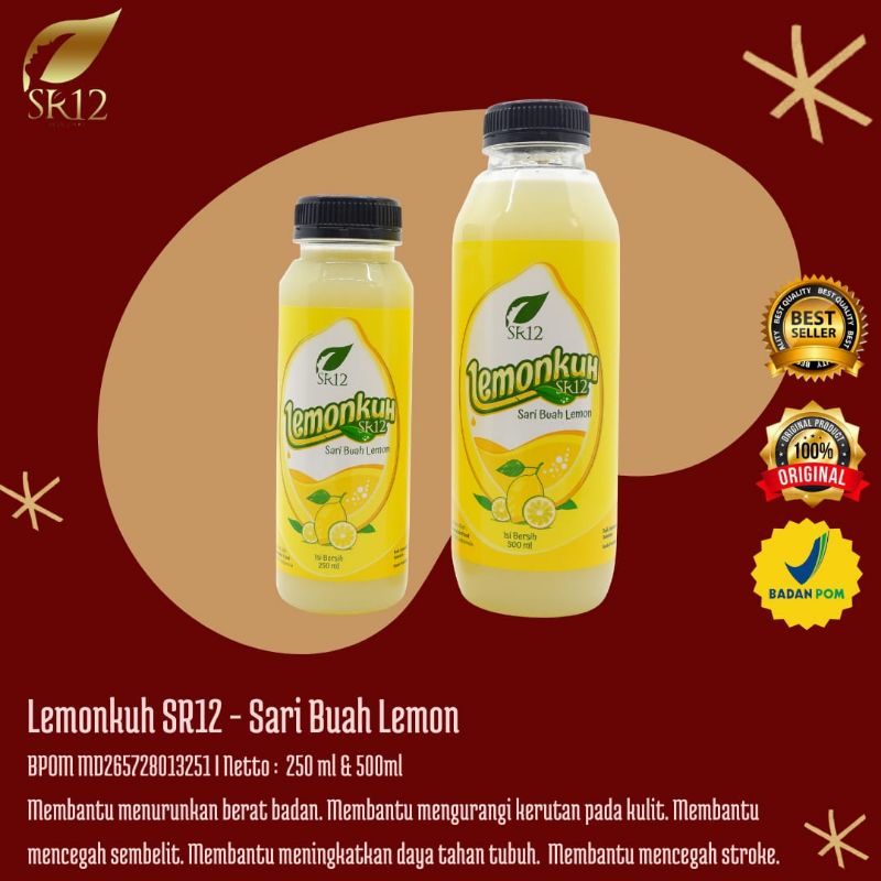 

Lemonkuh SR12 / Sari Lemon asli / Lemon Murni / Lemon Lokal