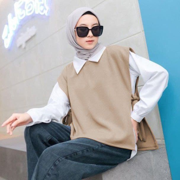 JAYA.Co KIMMY VEST / Rompi Wanita / Vesca Vest ( bagian blkg lebih pjg)