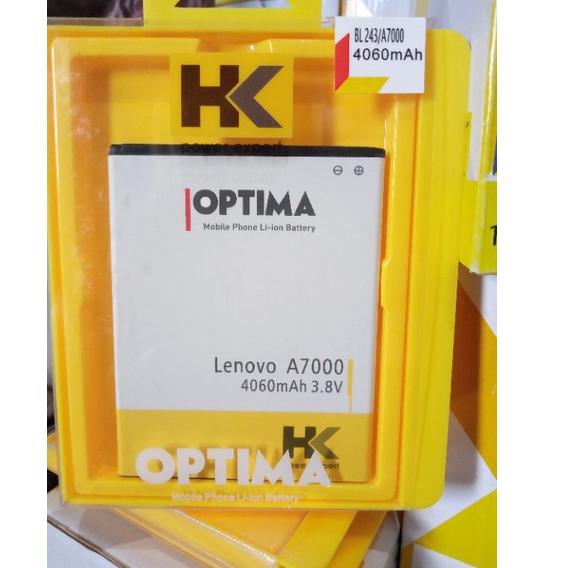 Baterai HK Lenovo A7000 Bl243 Double IC 4060mAh "Tjk31au22d"