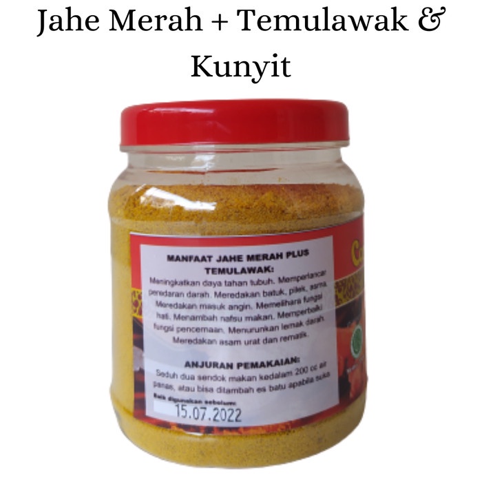 

tradisional-minuman- jahe merah cangkir mas plus temulawak dan kunyit - original -minuman-