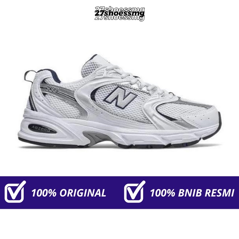 New Balance 530 White Indigo Navy/White Natural Indigo (MR530SG) 100% Original Resmi