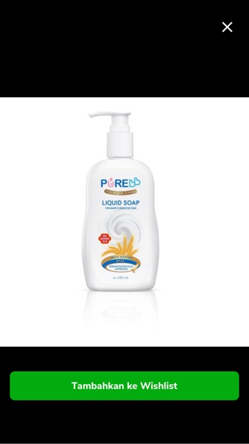 Pure BB Liquid Soap 230 ml Sabun Cair Bayi Lembut Wangi