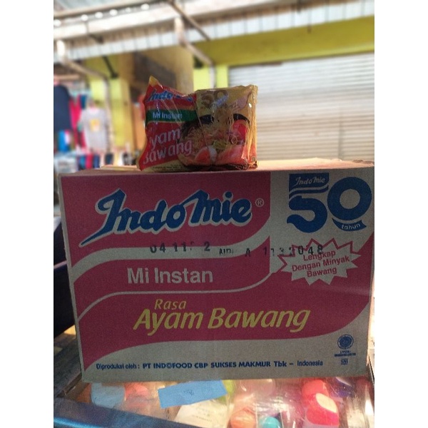

PROMO TERMURAH INDOMIE AYAM BAWANG 1 DUS ISI 40BKS