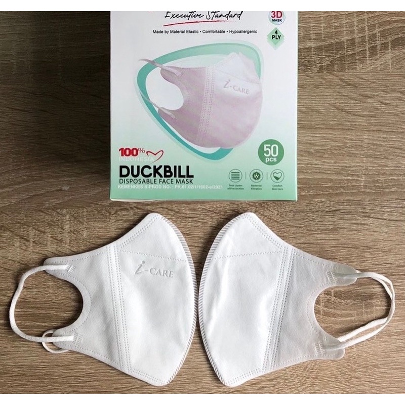 Masker Duckbill I-care 4ply Original 50's